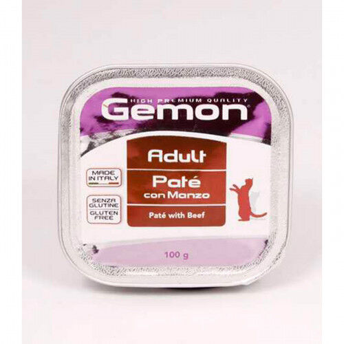 Gemon Cat консервы для кошек паштет говядина, 0.1кг
