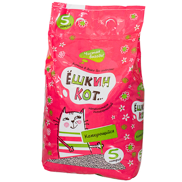 Ёшкин Кот наполнитель Комкующийся 5 л