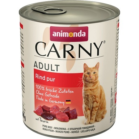 Animonda Carny Adult Pure Beef влажный корм для кошек жестяная банка, 0.4кг