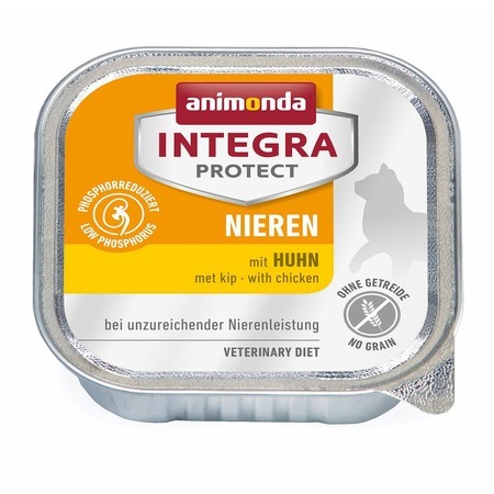 Animonda Integra Protect Renal с курицей при почечной недостаточности ламистер диета для кошек влажный, 0.1кг