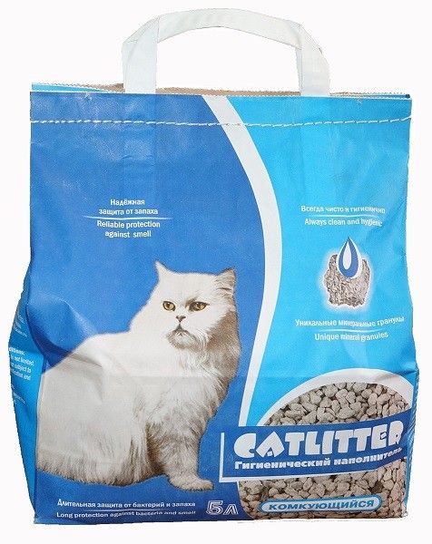 Комкующийся наполнитель Сибирская Кошка Catlitter, 5л