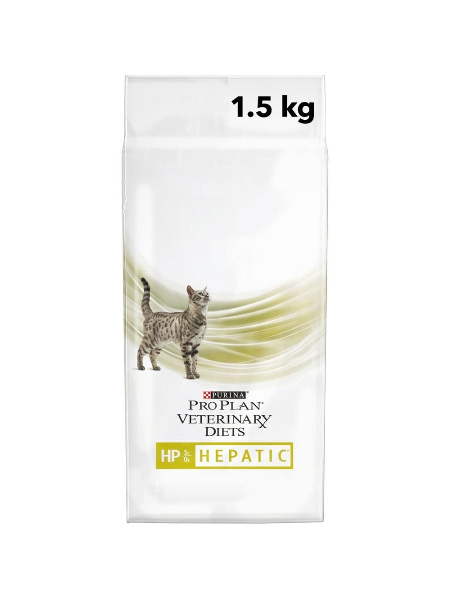 Сухой корм Purina Pro Plan Veterinary Diets HP корм для кошек при хронической печеночной недостаточности, 1.5кг